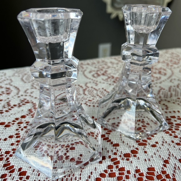 Vintage Crystal taper holders - Picture 8 of 9